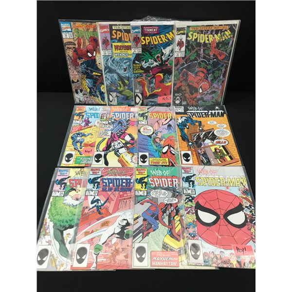 LOT OF 12 SPIDERMAN COMICS - MARVEL COMICS