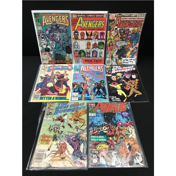 LOT OF 8 AVENGERS COMICS - MARVEL COMICS