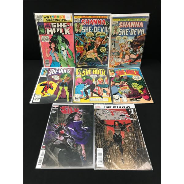 LOT OF 8 MIXED TITLE COMICS - MARVEL COMICS