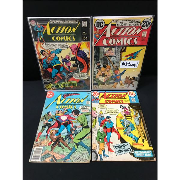 LOT OF 4 ACTION COMICS - DC COMICS