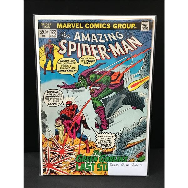 THE AMAZING SPIDERMAN #122 DEATH OF GREEN GOBLIN - MARVEL COMICS