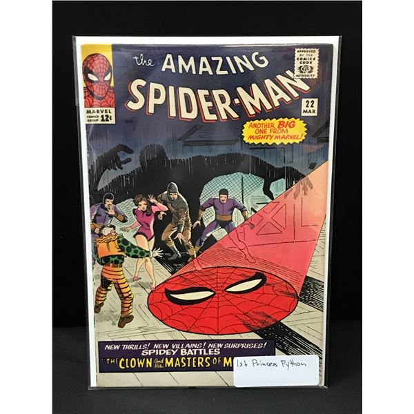 THE AMAZING SPIDERMAN #22 1ST PRINCESS PYTHON - MARVEL COMICS