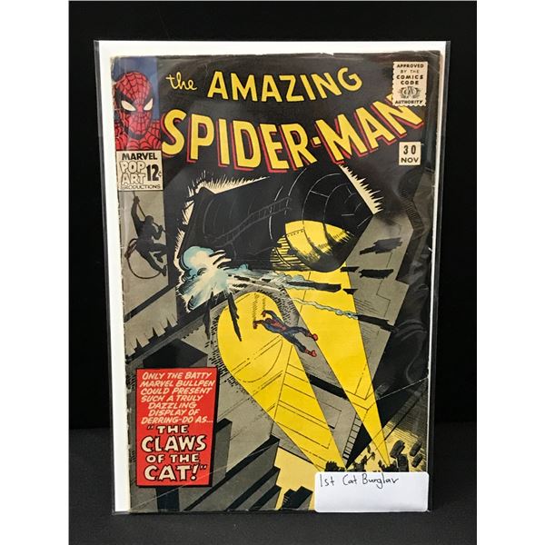 THE AMAZING SPIDERMAN #30 1ST CAT BURGLAR - MARVEL COMICS