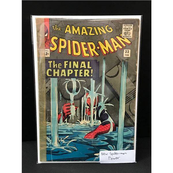 THE AMAZING SPIDERMAN #33 NEW SPIDERMAN POWER - MARVEL COMICS