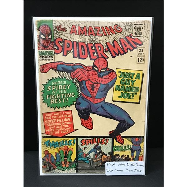 THE AMAZING SPIDERMAN #38 2ND MARY JANE CAMEO - MARVEL COMICS