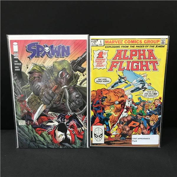 LOT OF 2 COMICS - INCLUDING ALPHA FLIGHT #1 - MARVEL & IMAGE