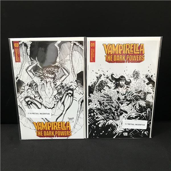 LOT OF 2 VAMPIRELLA COMICS INCLUDING #1 - DYNAMITE COMICS