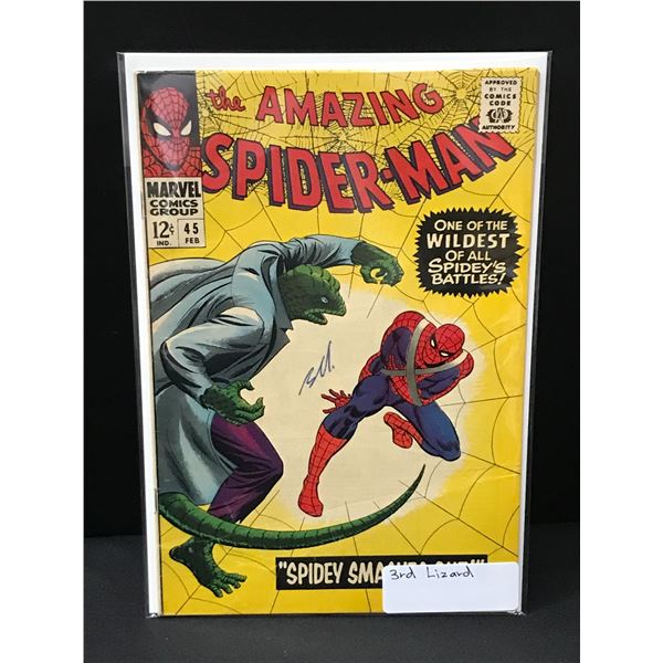 THE AMAZING SPIDERMAN #45 3RD LIZARD - MARVEL COMICS