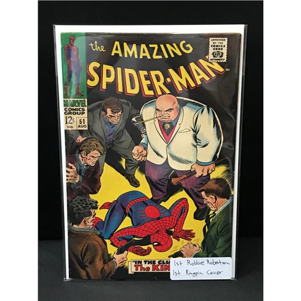 THE AMAZING SPIDERMAN #51 1ST ROBBIE ROBERTSON - MARVEL COMICS