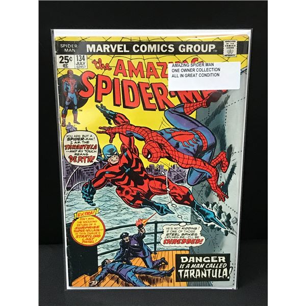 THE AMAZING SPIDERMAN #134 ONE OWNER COLLECTION - MARVEL COMICS