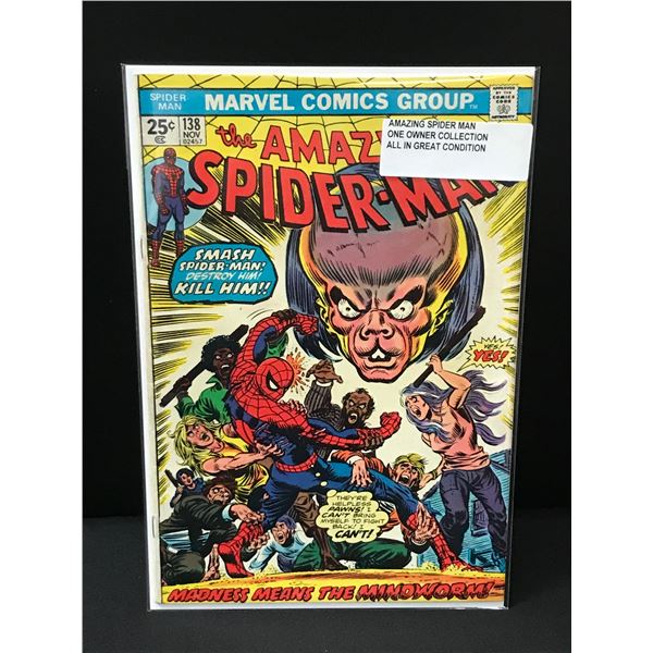THE AMAZING SPIDERMAN #138 ONE OWNER COLLECTION - MARVEL COMICS