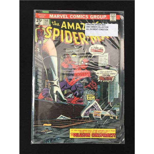THE AMAZING SPIDERMAN #144 ONE OWNER COLLECTION - MARVEL COMICS