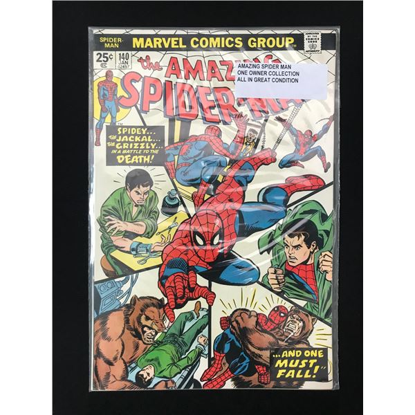 THE AMAZING SPIDERMAN #140 ONE OWNER COLLECTION - MARVEL COMICS