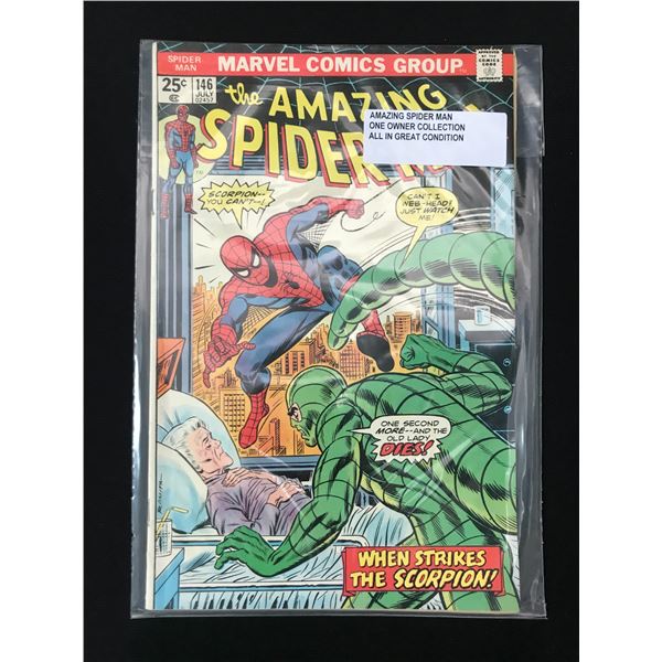 THE AMAZING SPIDERMAN #146 ONE OWNER COLLECTION - MARVEL COMICS