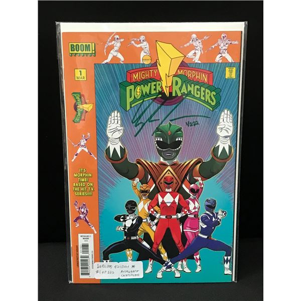 MIGHTY MORPHIN POWER RANGERS #1 (1 OF 222 COPIES) SIGNED WITH COA - BOOM STUDIOS