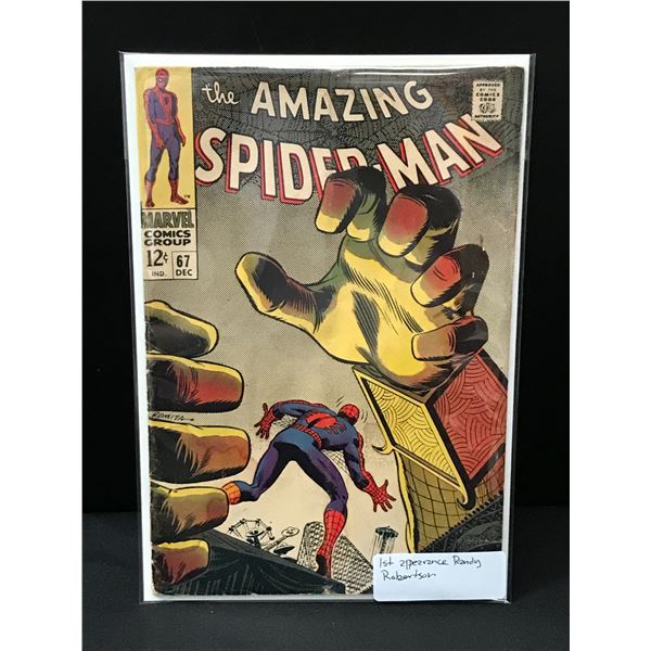 THE AMAZING SPIDERMAN #67 1ST APP RANDY ROBERTSON - MARVEL COMICS