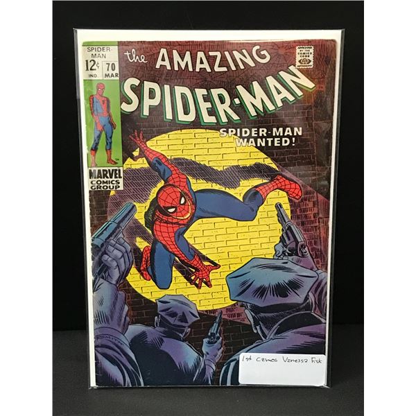 THE AMAZING SPIDERMAN #70 1ST CAMEO VANESSA FISK - MARVEL COMICS