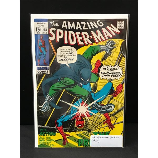THE AMAZING SPIDERMAN #93 1ST APP ARTHUR STACY - MARVEL COMICS