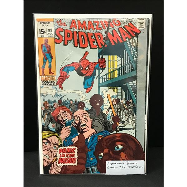THE AMAZING SPIDERMAN #99 JOHNNY CARSON & ED MCMAHON APP - MARVEL COMICS