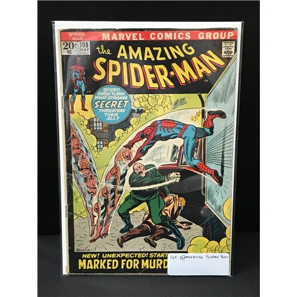 THE AMAZING SPIDERMAN #108 1ST APP SISTER SUN - MARVEL COMICS