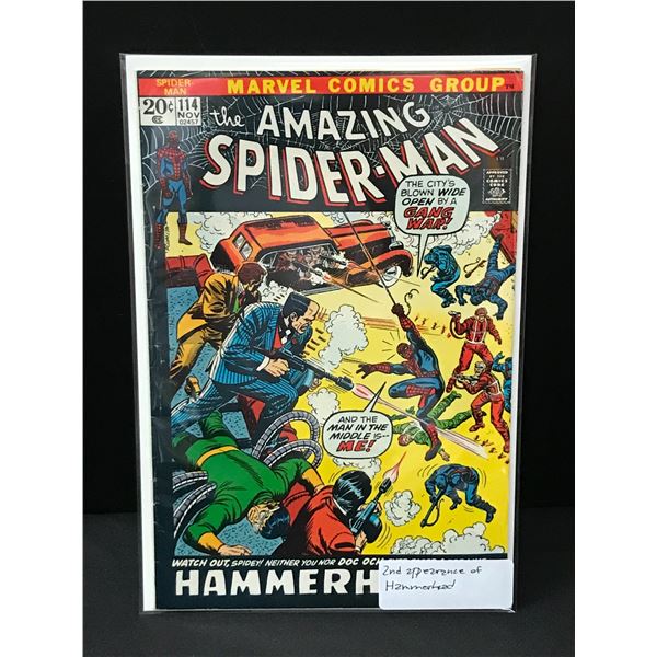 THE AMAZING SPIDERMAN #114 2ND APP HAMMERHEAD - MARVEL COMICS