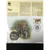 Image 1 : WWF TIGER FIRST DAY COVER WITH COIN