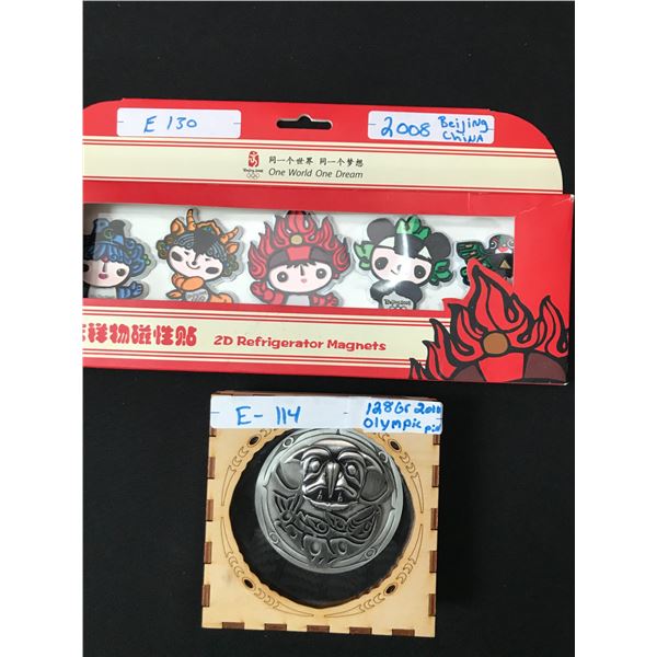 2008 BEJING CHINA 2D REFRIGERATOR MAGNETS IN ORIGINAL PACKAGING