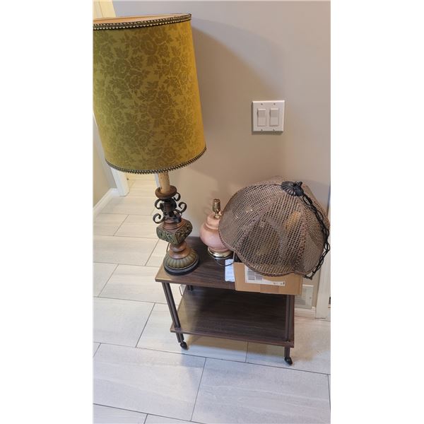Cart, Vintage Lamp A