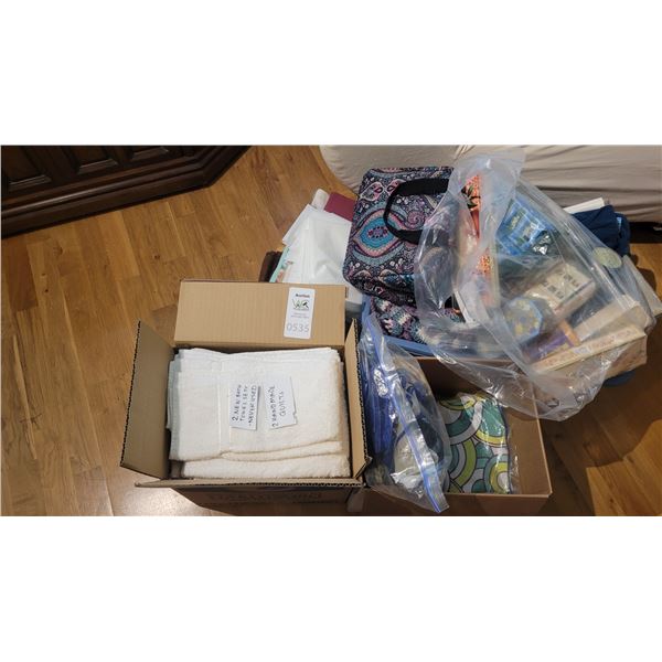 Towels, Soaps, Toiletry Bags A