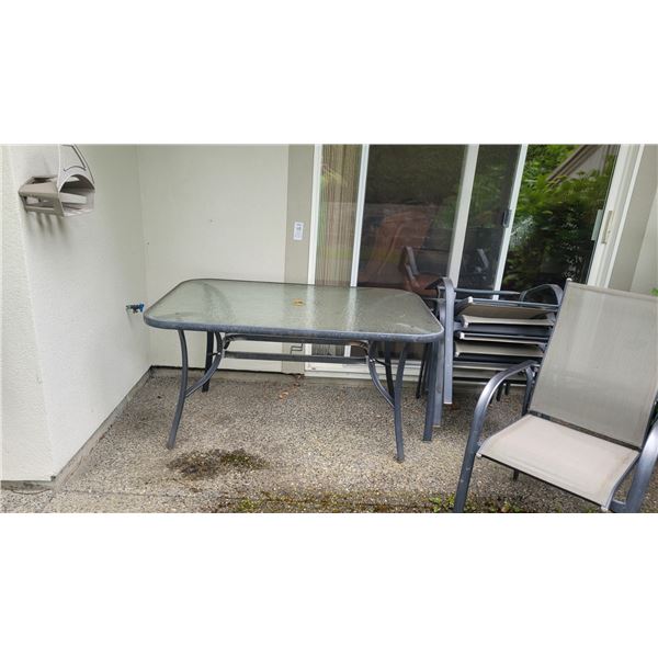 Patio Table, Chairs A