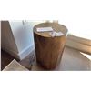 Image 1 : ROUND SOLID TEAK STOOL/SIDE TABLE 16"H