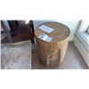 Image 2 : ROUND SOLID TEAK STOOL/SIDE TABLE 16"H