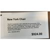 Image 4 : CALLIGARIS PLANT 36" ROUND TEMPERED GLASS DINING TABLE WITH 3 NEW YORK CHAIRS. RETAIL $4300
