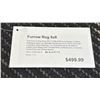 Image 3 : EQ3 FURROW RUG 9' X 5'. HANDWOVEN FROM 100% WOOL. BLACK AND WHITE, RETAIL $500