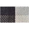 Image 4 : EQ3 FURROW RUG 9' X 5'. HANDWOVEN FROM 100% WOOL. BLACK AND WHITE, RETAIL $500