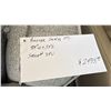 Image 3 : HTL BAXTER SOFA 85" WIDE. PLUSH GREY FABRIC WITH MATTE BLACK METAL LEGS. RETAIL $2500. INC BLUE