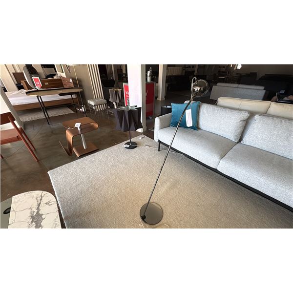 FRANSEN LIGHTING BALL FLOOR LAMP IN BALL CHROME. 48" HIGH