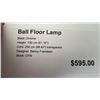 Image 2 : FRANSEN LIGHTING BALL FLOOR LAMP IN BALL CHROME. 48" HIGH