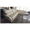 Image 2 : BELLINI MODERN LIVING. MADE IN ITALY. RIMINI RIGHT HAND FACING SECTIONAL. BEAUTIFUL CREAM COLOR.