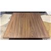 Image 3 : EQ3 MADE IN CANADA PLANK SQUARE COFFEE TABLE BY TOM CHUNG. WALNUT 38" X 38" RETAIL $1600
