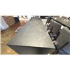 Image 4 : CALLIGARIS MADE IN ITALY UNIVERSAL CABINET. CERAMIC BLACK MARBLE LOOK TOP. 6' L. BASE LEGS ARE