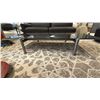 Image 2 : DITRE MARBLE TABLE (NOTE TINY BLEMISH ON ONE CORNER) WITH METAL LEGS. 5'4" X 32" RETAIL $5600