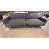 Image 1 : FURNINOVA SCANDINAVIAN MADE SOFA. REMOVABLE HEAD REST. 7'W. NON SLIP CUSHION BOTTOMS, GREY
