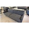 Image 2 : FURNINOVA SCANDINAVIAN MADE SOFA. REMOVABLE HEAD REST. 7'W. NON SLIP CUSHION BOTTOMS, GREY