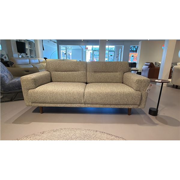 EQ3 MADE IN CANADA LOVESEAT-'REMI'. DREAMY COCO COLOUR. RETAIL $2700. 72"