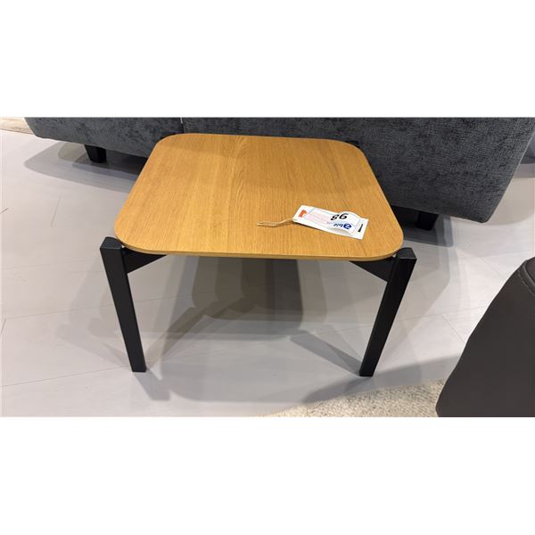 CALLIGARIS MADE IN ITALY PALETTE SIDE TABLE. 19" SQUARE RETAIL $1800