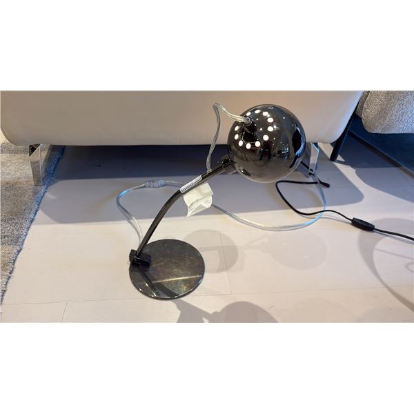 FRANDSEN DANISH LIGHTING TABLE LAMP. BLACK CHROME