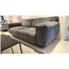 Image 3 : FURNINOVA SCANDINAVIAN MADE VESTA SOFA. BLACK LEGS, GREY UPHOLSTERY. RETAIL $4300