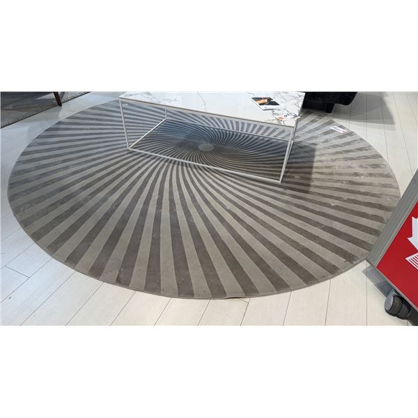 NATUZZI VORTEX 8' ROUND AREA RUG RETAIL $3200