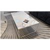 Image 1 : CALLIGARIS MADE IN ITALY CERAMIC TOP COFFEE TABLE. 42" X 24" WITH WHITE METAL BASE. RETAIL $2550